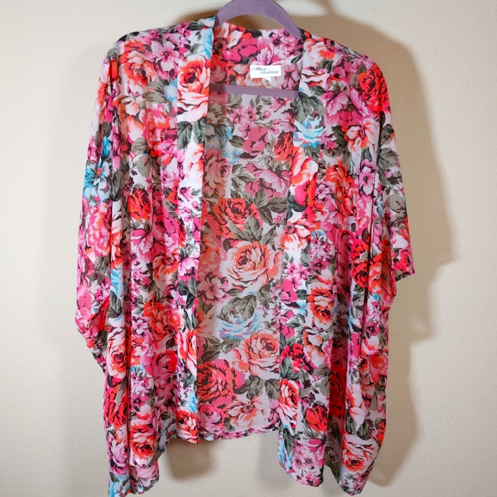 Allison Brittney Floral Duster, size XL